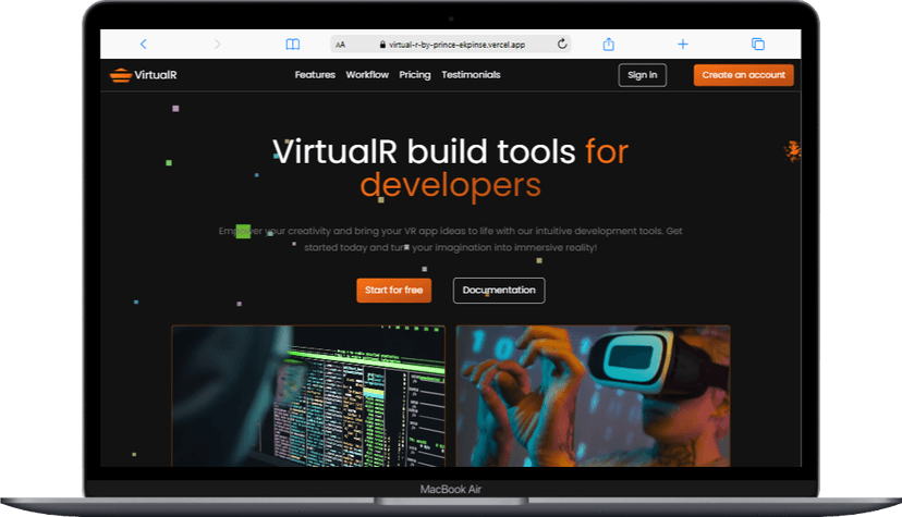 image Virtual-R Website